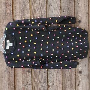 Vintage Kitty Hawk Sweater Dress with beaded front and back Large